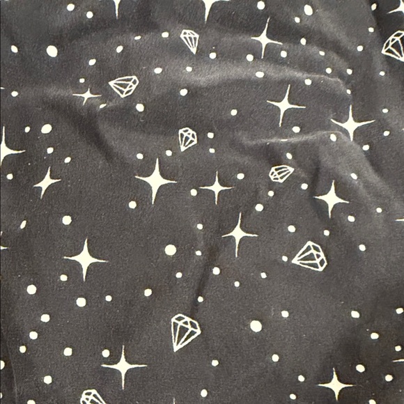 Frame small 100% Silk Women's Black Star Print Blouse - Picture 9 of 9